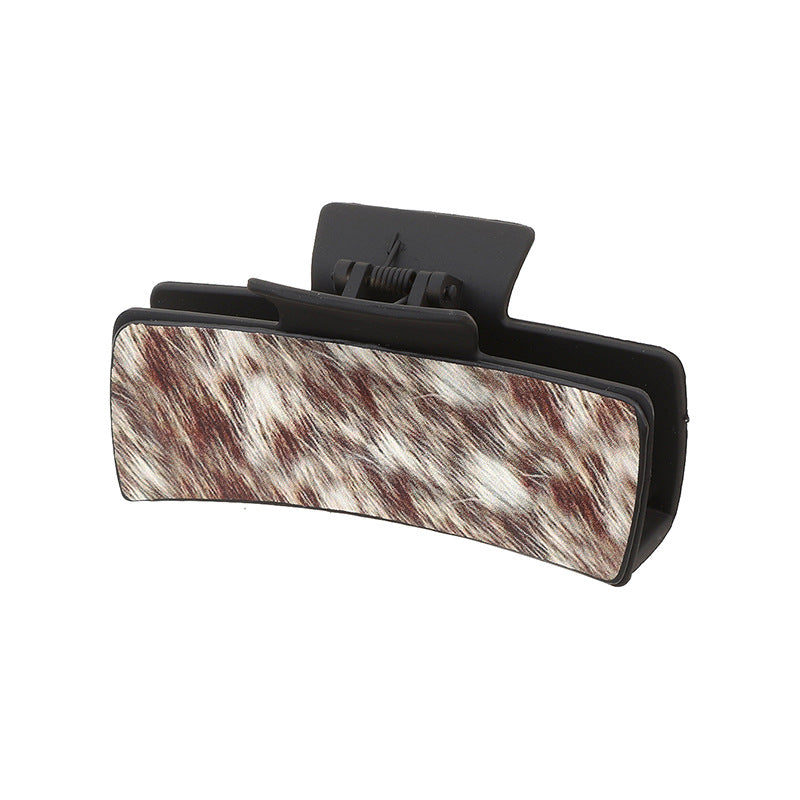 Wholesale Western Style Horse Hair Leather Hair Clips